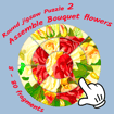 Round jigsaw Puzzle 2 – Assemble Bouquet flowers