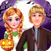 royal-couple-halloween-party